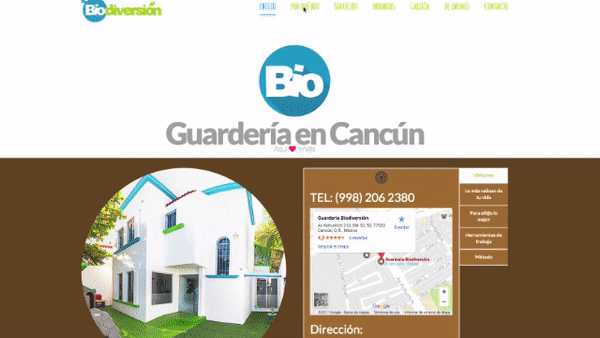 Diseño web Cancún Biodiversión