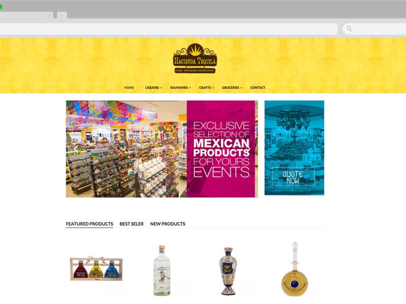 diseño web cancun - Hacienda Tequila 1