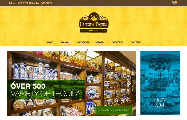 diseño web cancun - Hacienda Tequila 11